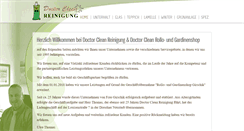 Desktop Screenshot of doctorclean.de